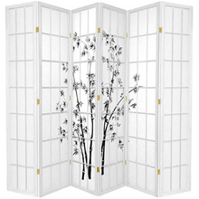 6 Panel Zen Garden Room Divider Screen
